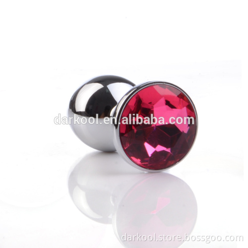 N002/Small Metal Mini Anal Toys, Butt Plug, Stainless Steel+Crystal Jewelry Metal Sex toy for women anal